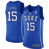Duke Blue Devils 15 Frank Jackson Blue Nike College Basketball Jersey Dzhi